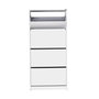 Hanah Home Zapatero Blanco con 4 Cajones
